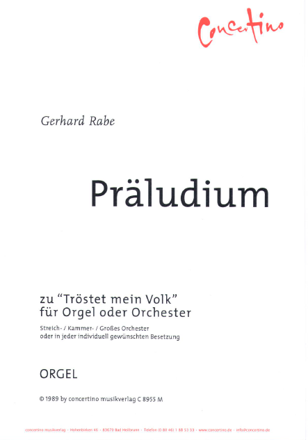 Präludium zu Tröstet mein Volk