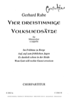 Vier dreistimmige Volksliedsätze